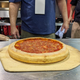 finished deep dish pizza